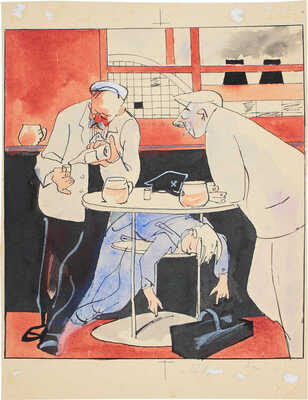 Горяев Виталий Николаевич. Сатирический рисунок для журнала «Крокодил»